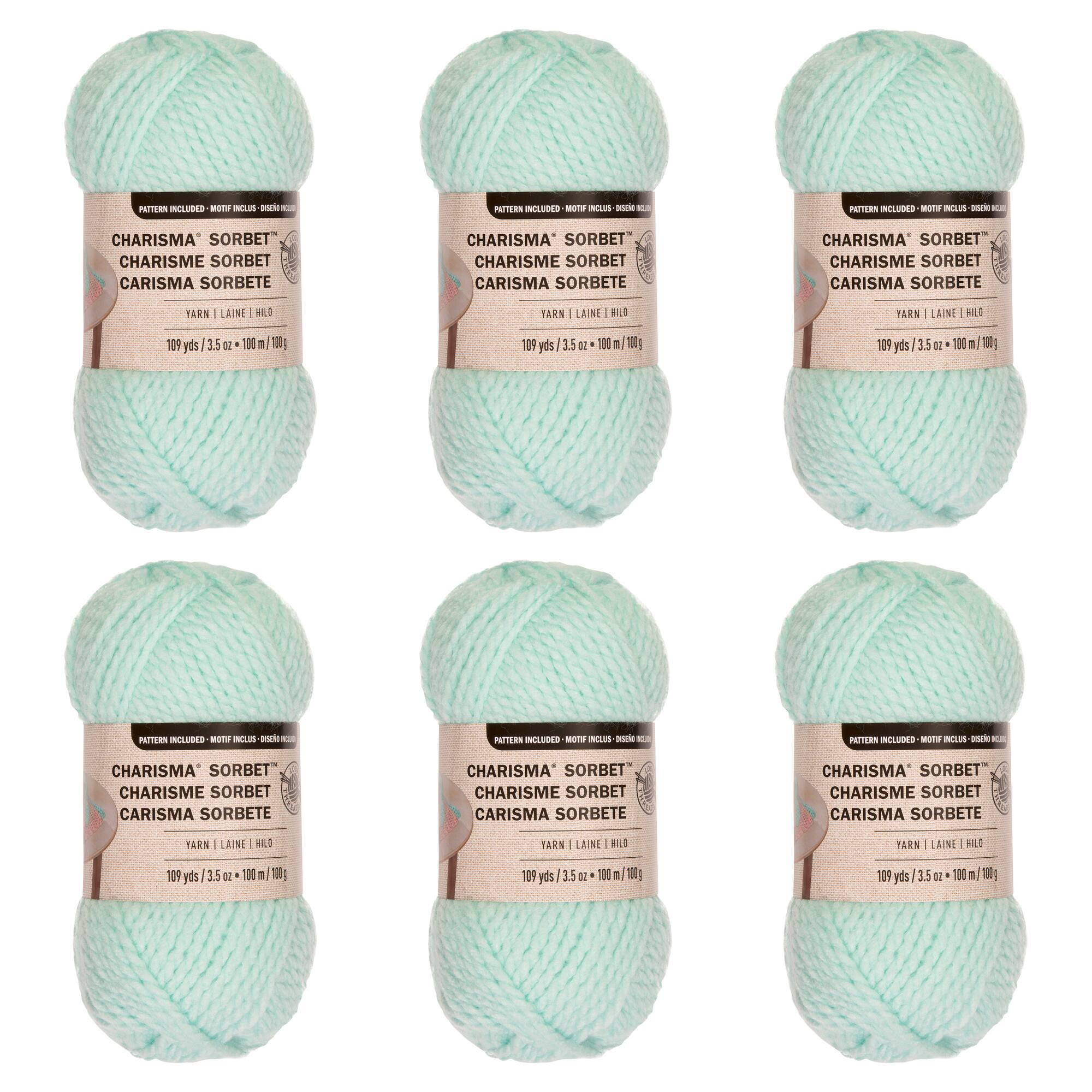 6 Pack: Charisma™ Sorbet™ Yarn by Loops & Threads